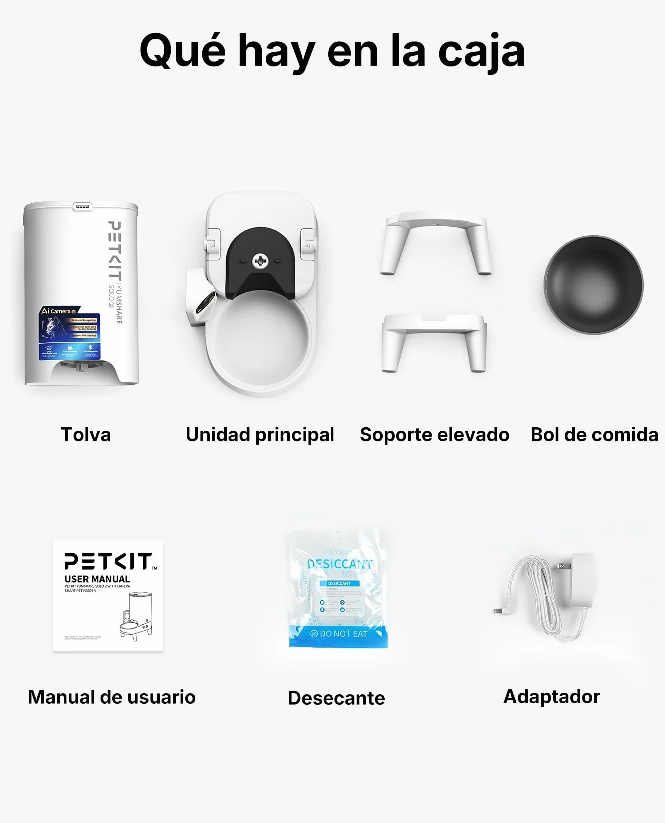 PETKIT Nuevo Comedero Gato Automatico con Cámara, Reconocimiento de Varios Gatos, 2.4G & 5GHz WiFi, 3L Dispensador Comida Gatos/Perros, 1080P HD, Función AI, App Control, Cuenco de Acero Inoxidable