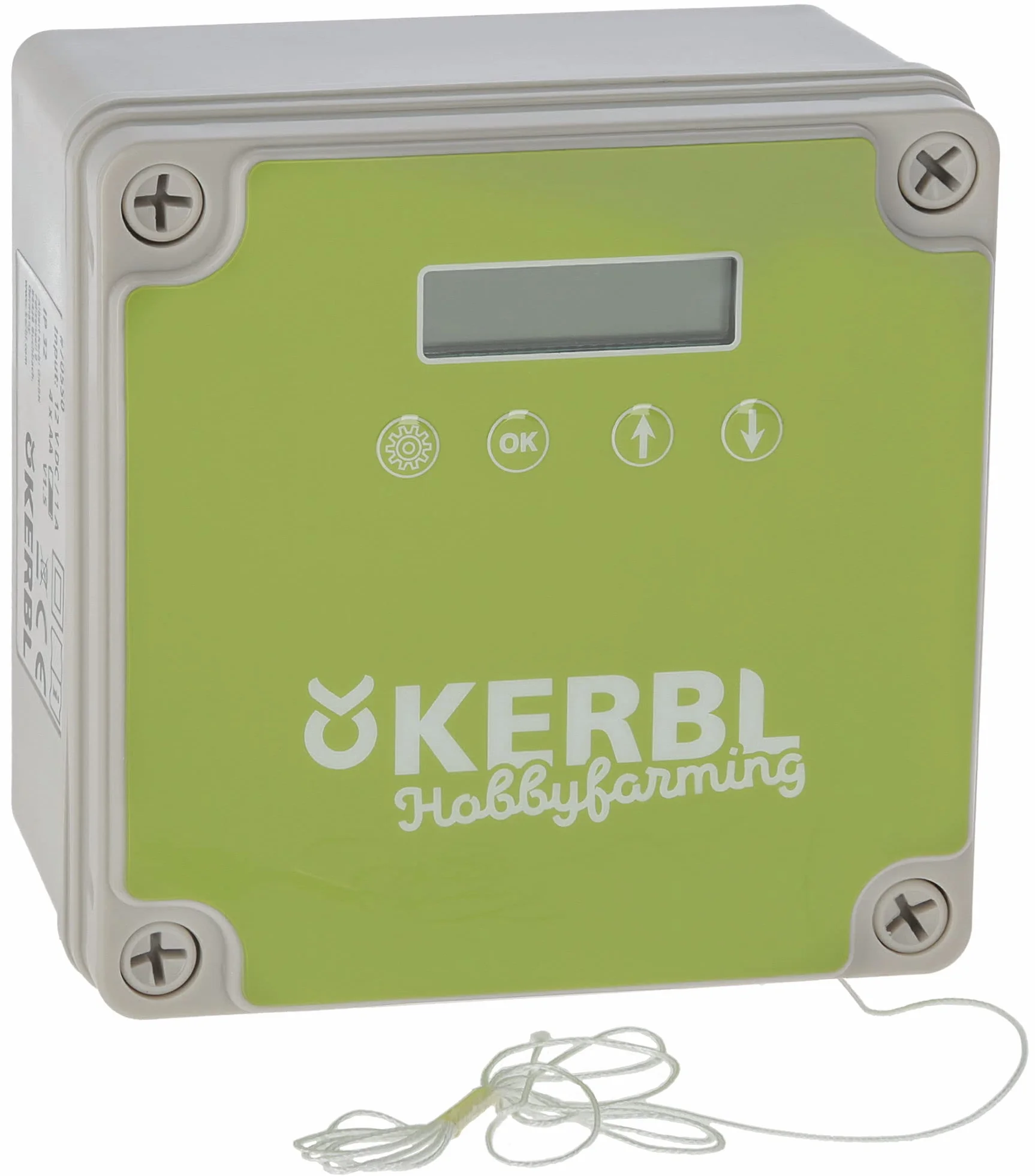 Kerbl Hobbyfarming Control automático para Puerta de gallinas, Control de trampilla, plástico, Sensor de luz