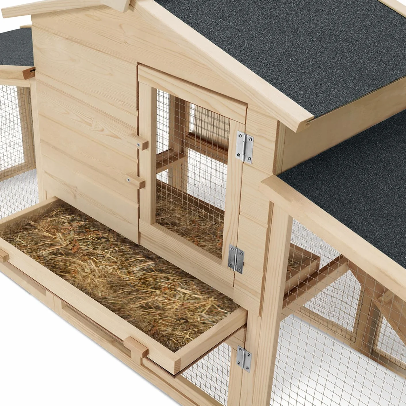 Probache Gallinero VIP con conejera doble XXL de madera